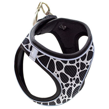 Mita Air Mesh Kedi Köpek Göğüs Tasması Çift Reflektörlü, Terletmeyen Dalmaçyalı / Dalmation